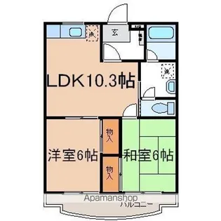 シャレーナ・S【1階】の間取り