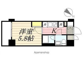 リライア横濱関内【201号室】の間取り