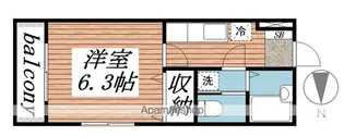 ピアコート【207号室】の間取り