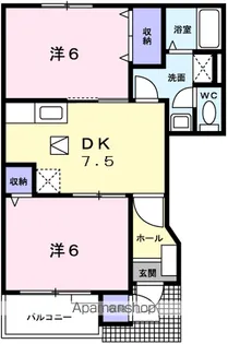 アウローラB【1階】の間取り