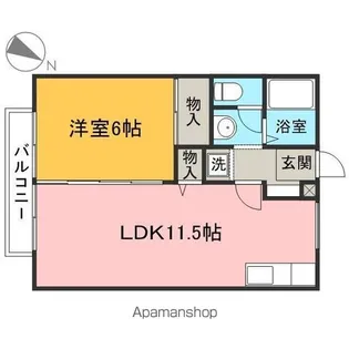 グランデサカイ A【2階】の間取り