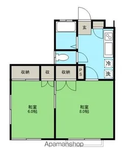 メイプルハウスⅠ【105号室】の間取り
