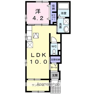 エレガンテ・カーサ【1階】の間取り