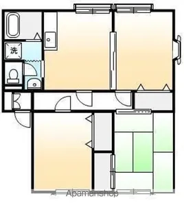 ウィン岡山【202号室号室】の間取り