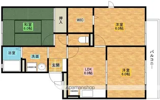 パークハウス2番館【302号室】の間取り