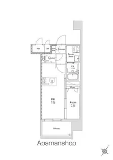 エンクレスト天神南PURE【9階】の間取り