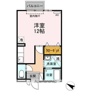 ジュネス吉岡【2階】の間取り