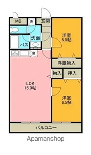 ベルエポック・フジカ【202号室】の間取り