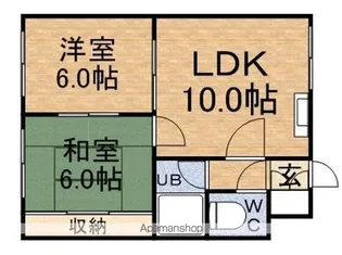 パークハイツ栄【205号室】の間取り