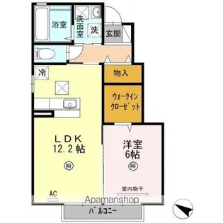 レスパッス・ゼン【1階】の間取り