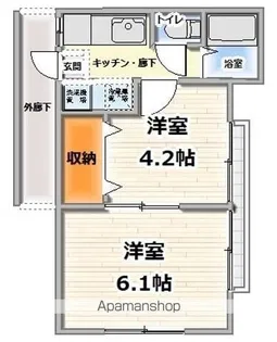 グレイスⅡ【101号室】の間取り