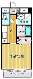 プテイソール【5階】の間取り