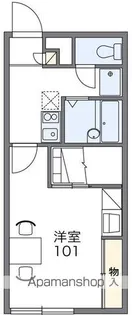 レオパレスYOU Ⅰ【102号室】の間取り
