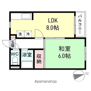 グリーンハイムユー&ユー【3階】の間取り