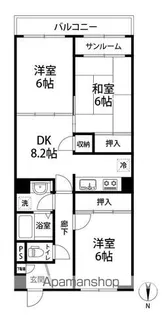 ガーデンコート犀川【303号室】の間取り