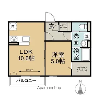 OLIVEB棟【1階】の間取り