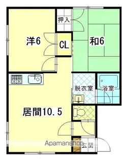 ピュアシティーⅡ【202号室】の間取り