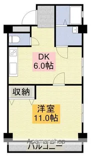 大野ハイツ【405号室】の間取り