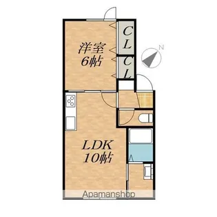 パイナップルハウスⅢ A・B棟【1階】の間取り