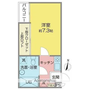 FREDY茶屋が坂【1階】の間取り