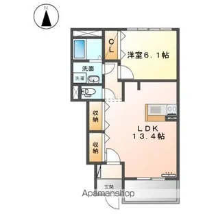 ベルデ・カーサ【1階】の間取り