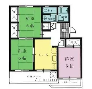 多佳寿マンション【404号室】の間取り