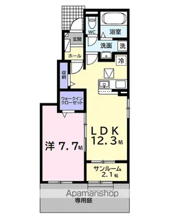 ヴィラ・オアシス【1階】の間取り