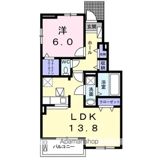 イースクエアIII【1階】の間取り