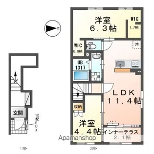 フォレストパーク 要【2階】の間取り