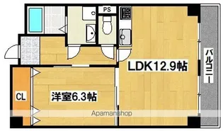 パール シャトー【1階】の間取り