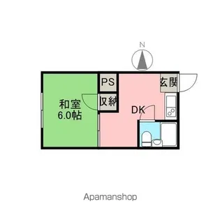 第二吉野ハイム【2階】の間取り