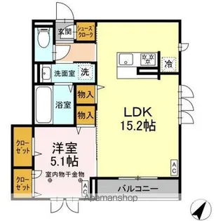 CLASSEUM連坊Ⅰ【3階】の間取り