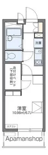 レオパレスおおさか御崎Ⅱ【406号室】の間取り