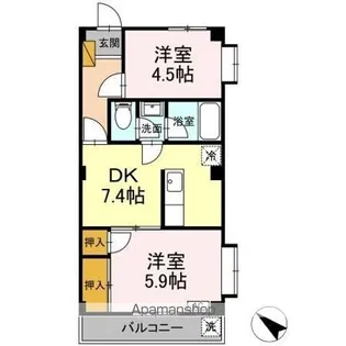 ベイスクエア幕張本郷【2階】の間取り