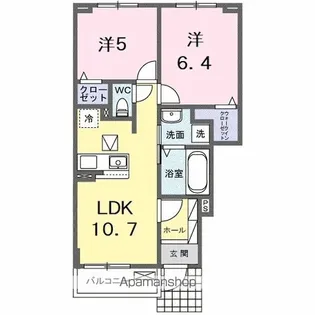 ルーク Ⅱ【1階】の間取り