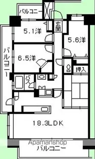 ライオンズ新井口マスターズゲート【901号室】の間取り