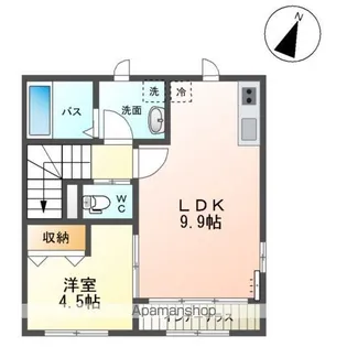 A・TテラスⅡ【2階】の間取り