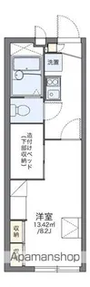 レオパレスドミール上川内【2階】の間取り
