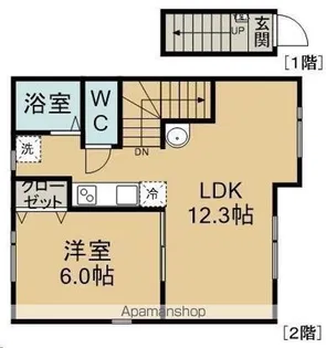 T’S HOUSE B【201号室】の間取り