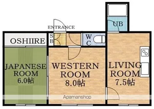 コンツェルト発寒Ⅰ【2階】の間取り