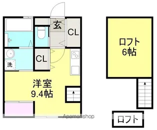 バンディエラⅡ【1階】の間取り