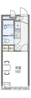 レオパレスサニーサイドヒライⅡ【1階】の間取り