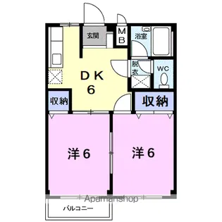 レジデンス住吉【2階】の間取り
