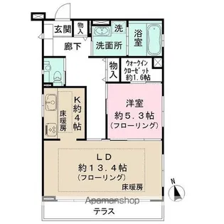 フェルメール【1階】の間取り