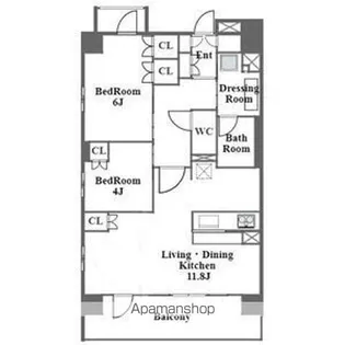 La Vita Aoi【10階】の間取り