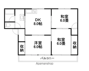 メゾン八幡【302号室】の間取り