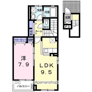 フォレスト ソレイユⅣ【2階】の間取り