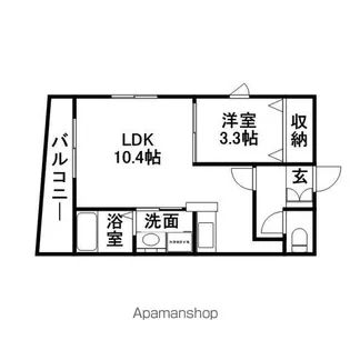 パークシティロイヤルⅢ【402号室】の間取り