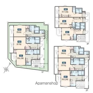 MELDIA福生Ⅱ【1階】の間取り