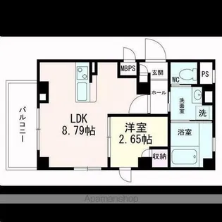 ラシーネ錦町【5階】の間取り